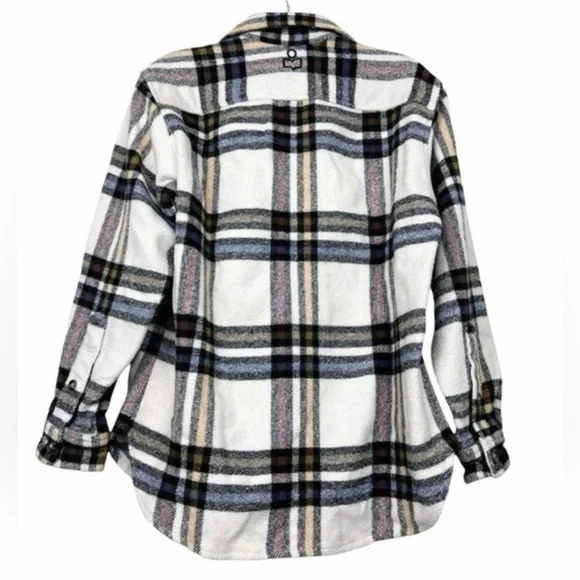 Isabel Marant Étoile “Ebbaz” Plaid Wool-Blend Shacket Jacket XS - Picture 7 of 10